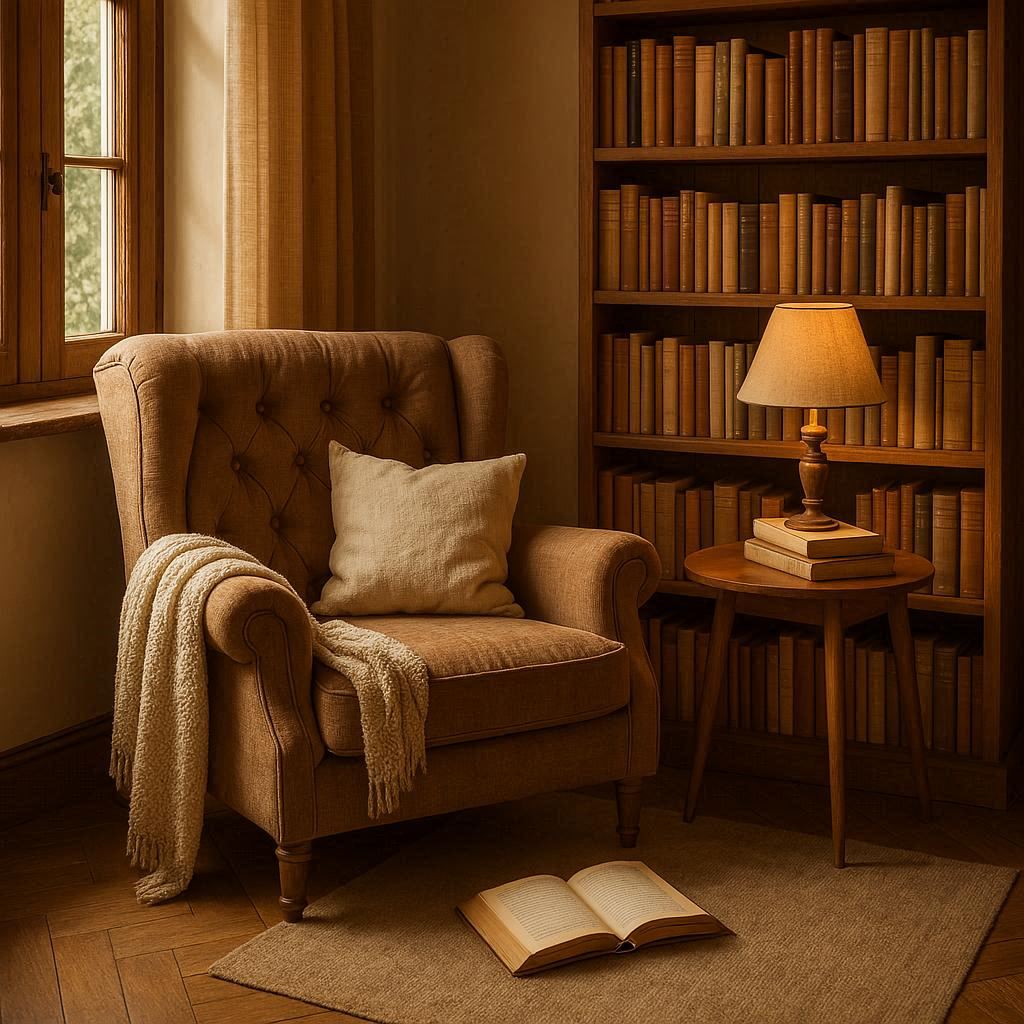 Digital sanctuary space designed for uninterrupted reading and relaxation