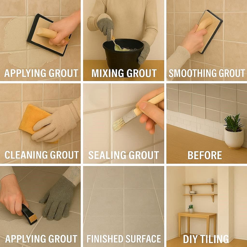 how to grout tile like a professional, DIY tile grouting techniques, grout tile tips for beginners, professional grout application DIY, budget-friendly tile grouting, easy DIY grout tutorial