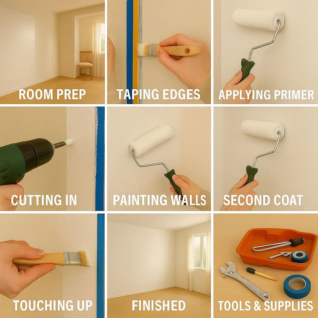 how to paint a room like a pro, DIY room painting tips, budget-friendly room painting, step by step painting guide, painting techniques for beginners, professional-looking home painting, painting walls without streaks