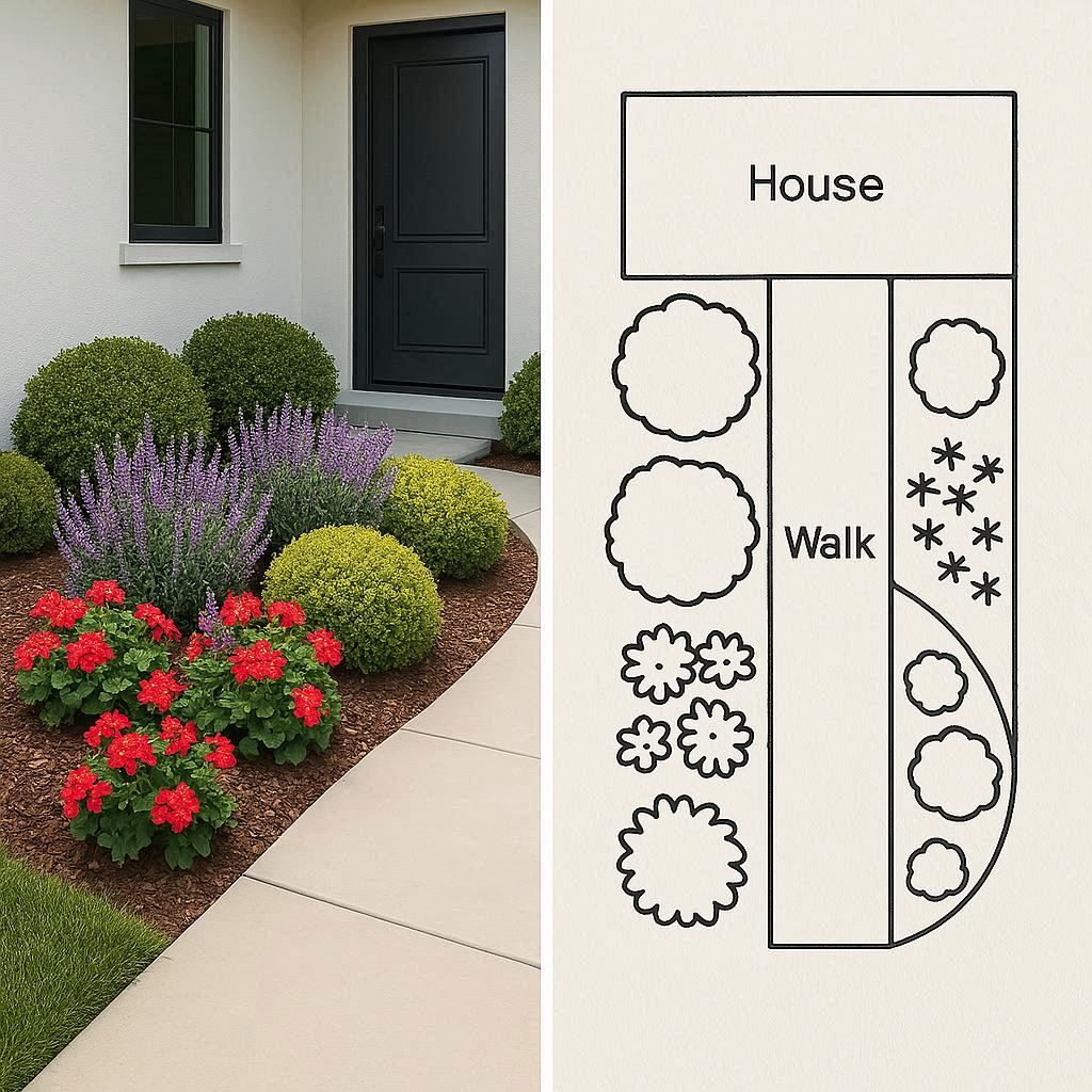 small front yard garden ideas, compact front yard landscaping, budget-friendly front yard design, small garden layout tips, front yard planting ideas, vertical planting for small yards, low-maintenance front yard plants, creative small yard decoration