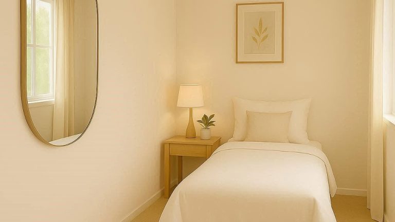 small room design ideas, how to make a room look bigger, color tricks for small spaces, mirror placement tips for small rooms, budget-friendly small room hacks, maximize small bedroom space, tiny apartment design ideas