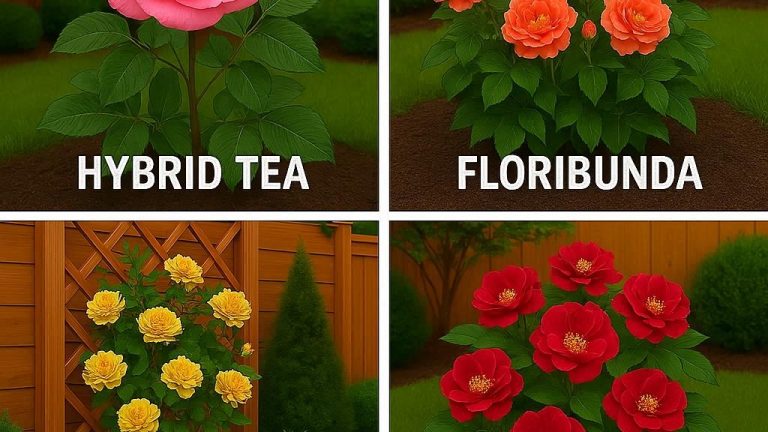 different types of roses and their care, rose identification guide, how to care for roses, beginner rose gardening tips, affordable rose gardening ideas, hybrid tea floribunda climbing roses guide, seasonal rose care tips