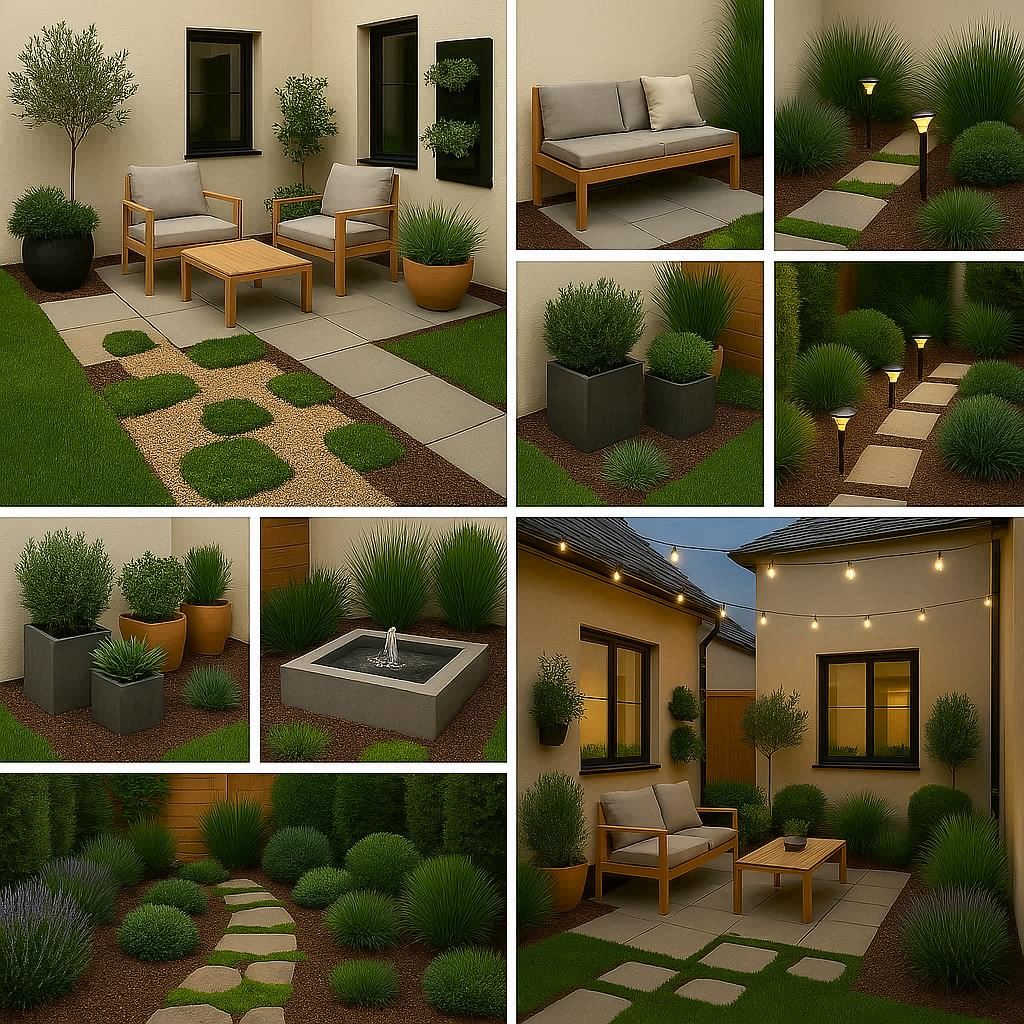 Scandinavian small garden design, minimalist small garden ideas, budget-friendly small garden, compact backyard Scandinavian style, small urban garden design, DIY Scandinavian garden ideas