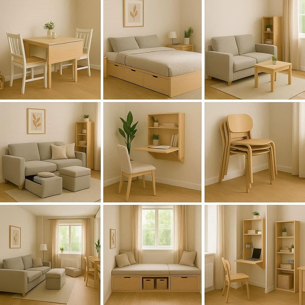 small space furniture ideas, multifunctional furniture for apartments, space-saving furniture solutions, compact home furniture design, affordable multifunctional furniture, smart furniture for small rooms